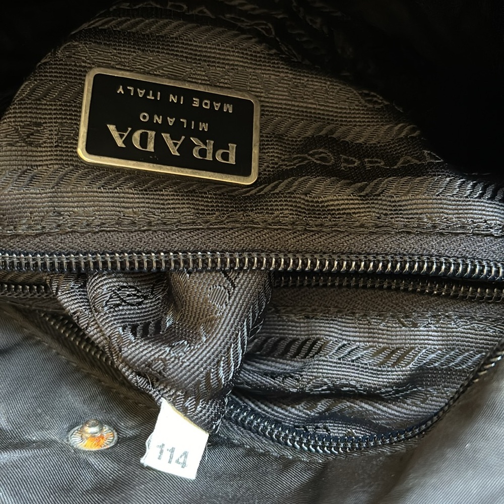 PRADA Hand Bag Nylon Black Auth - Picture 12 of 16